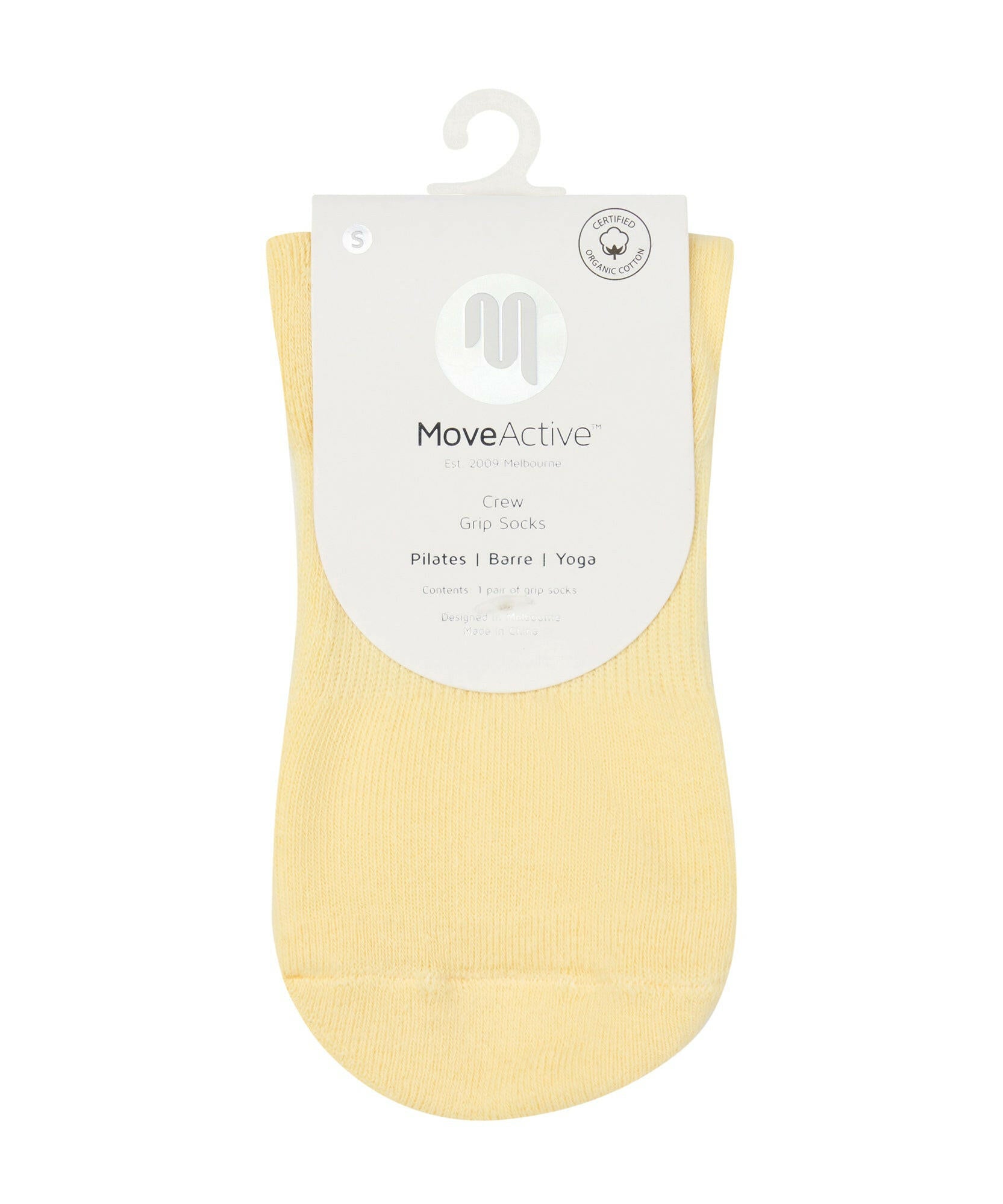 Crew Non Slip Grip Socks - Limoncello Stripe