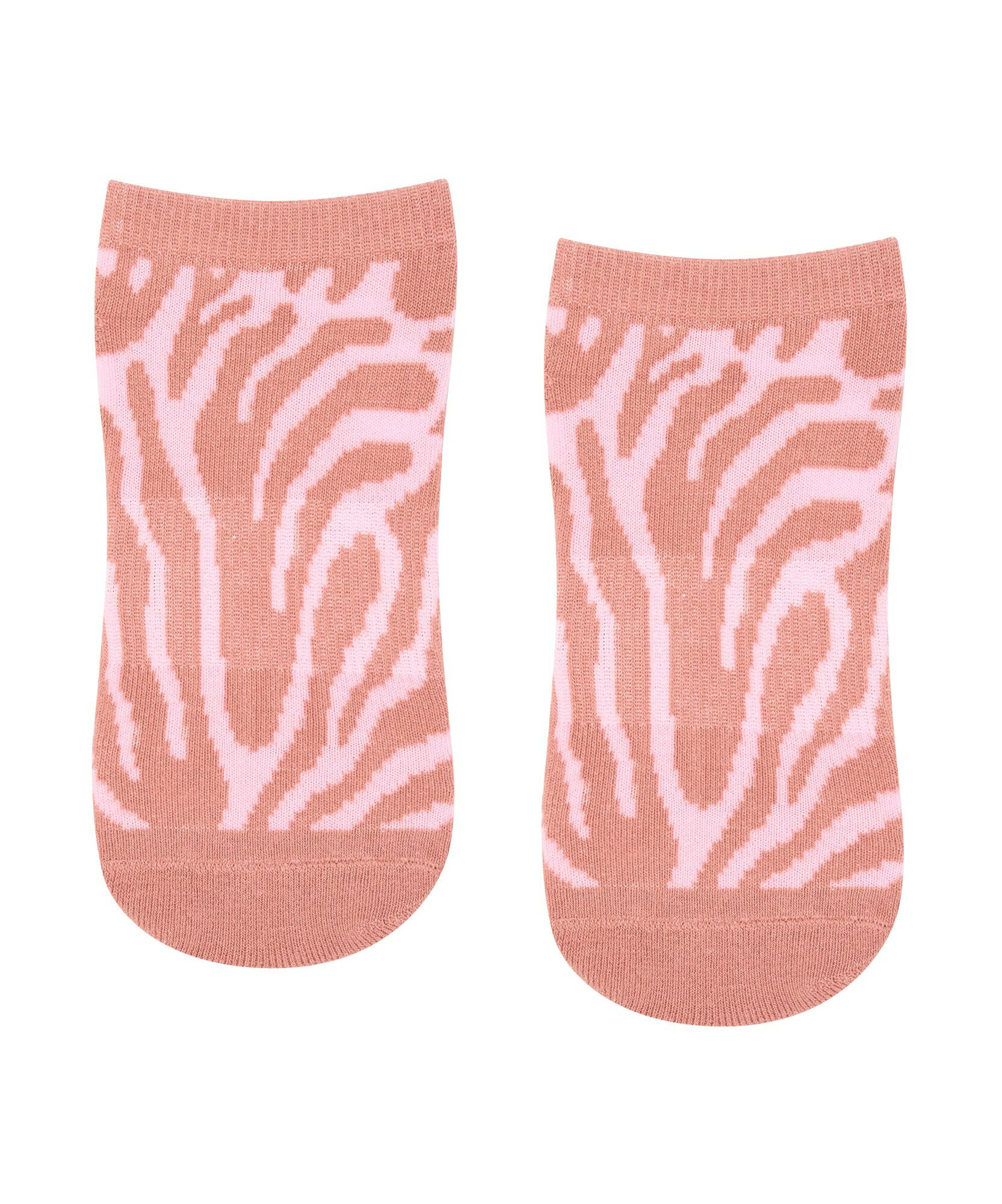 Classic Low Rise Grip Socks - Grapefruit Coral