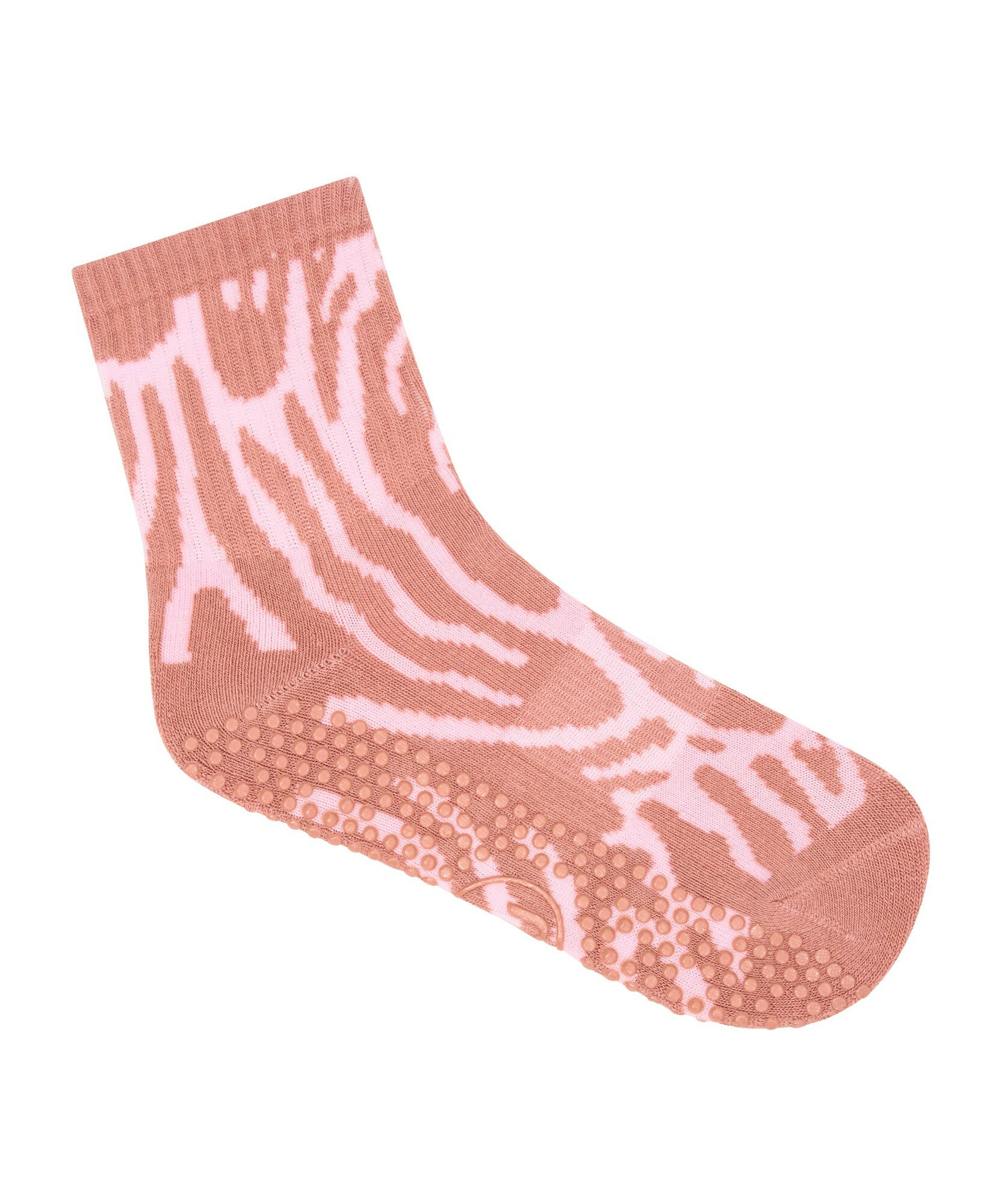 Crew Non Slip Grip Socks - Grapefruit Coral