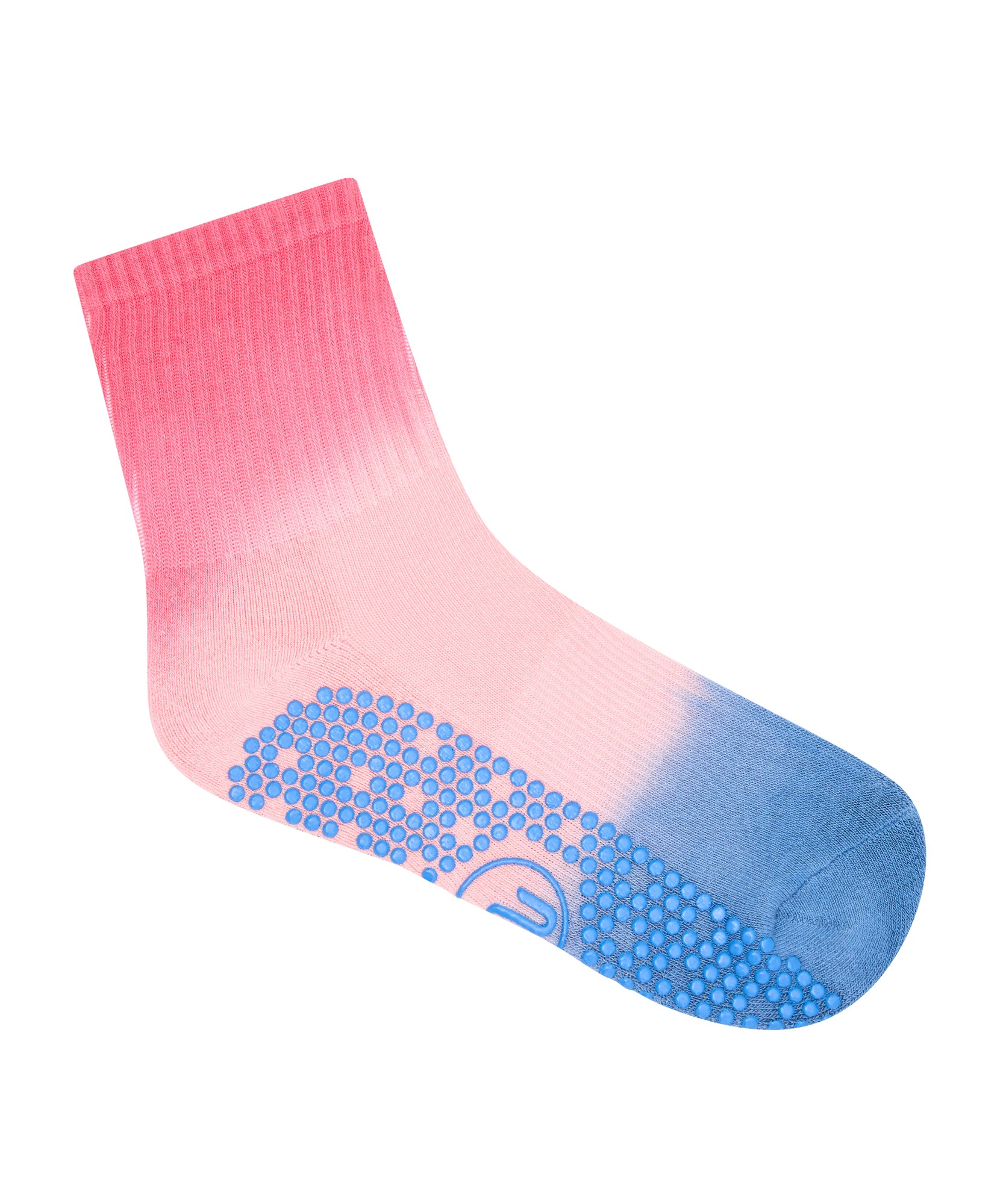 Crew Non Slip Grip Socks - Berry Sorbet Ombré