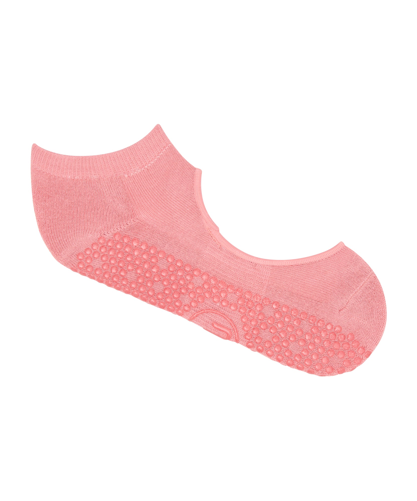 Slide On Non Slip Grip Socks - Rose