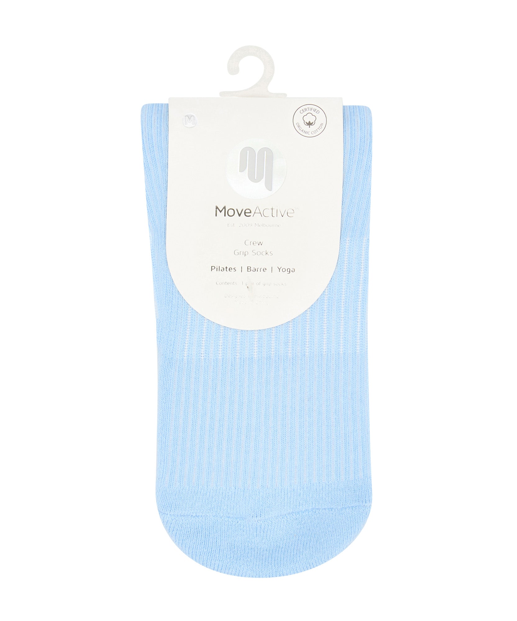 Crew Non Slip Grip Socks - Vintage Baby Blue