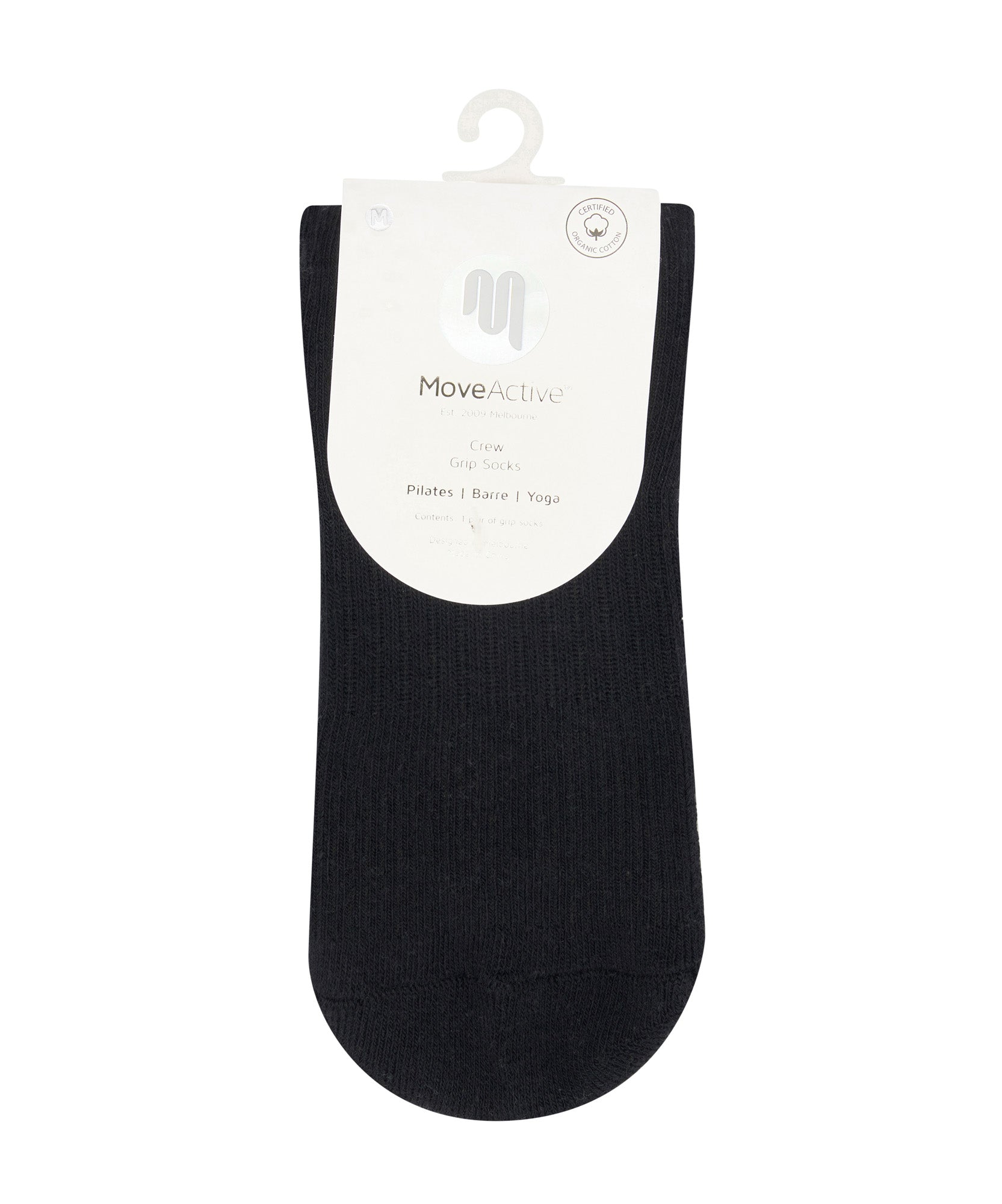 Crew Non Slip Grip Socks - Vintage Black