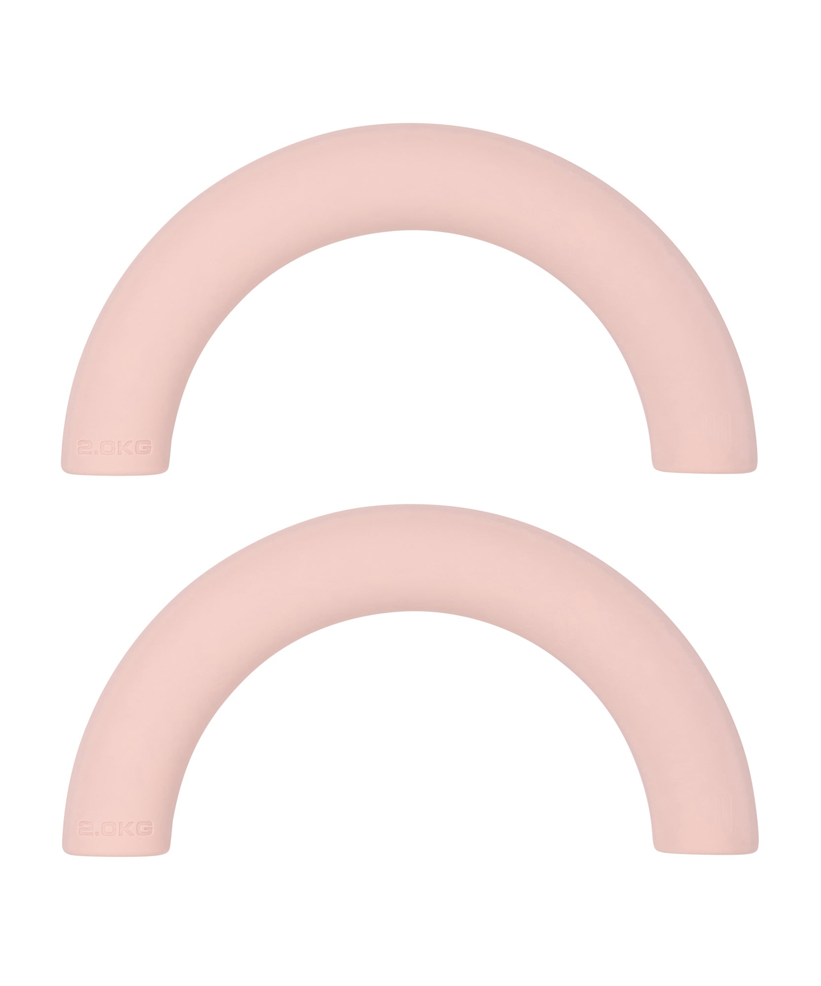 Curved Weight Bars - Soft Pink 2kg