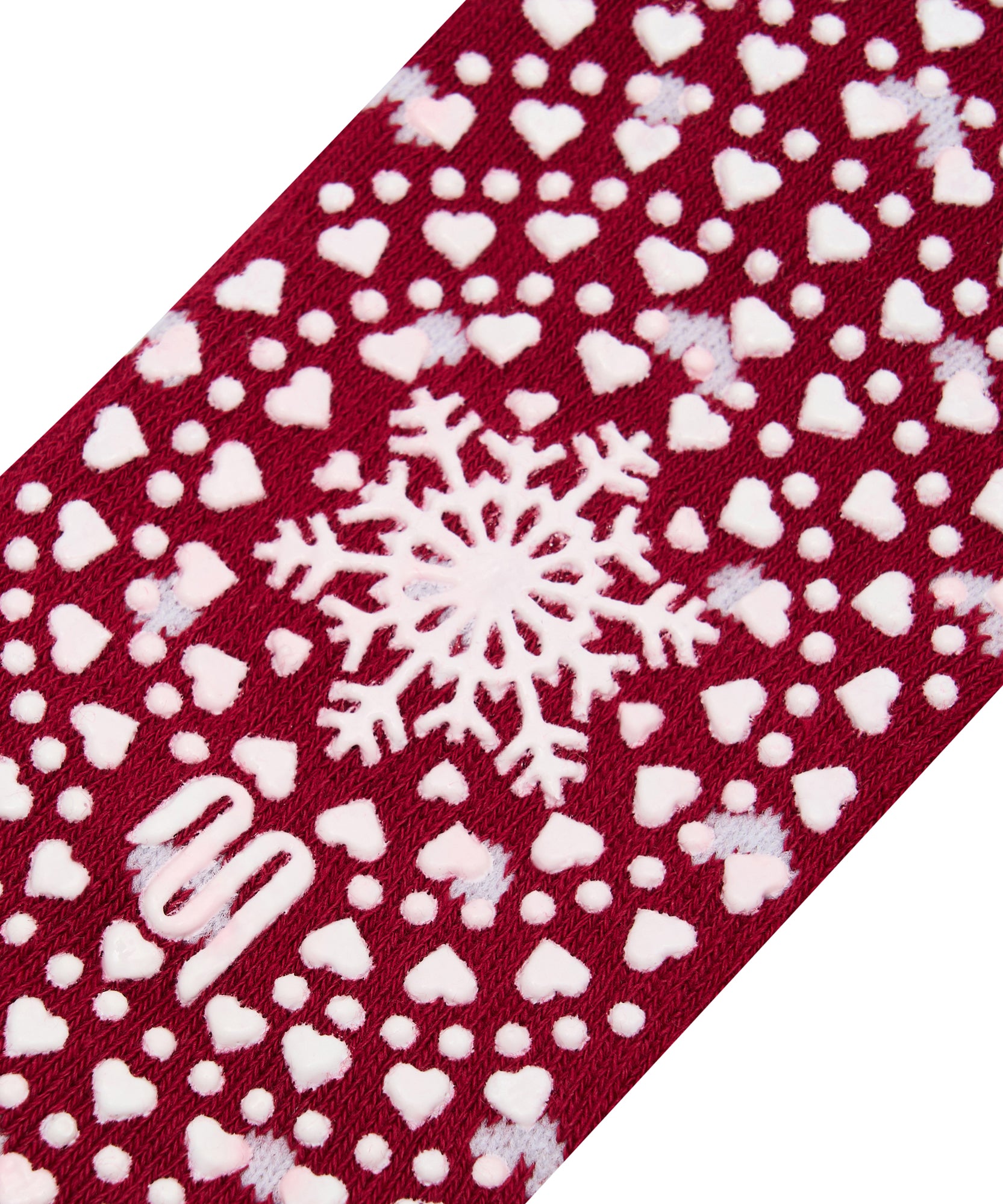 Classic Low Rise Grip Socks - Speckled Ruby