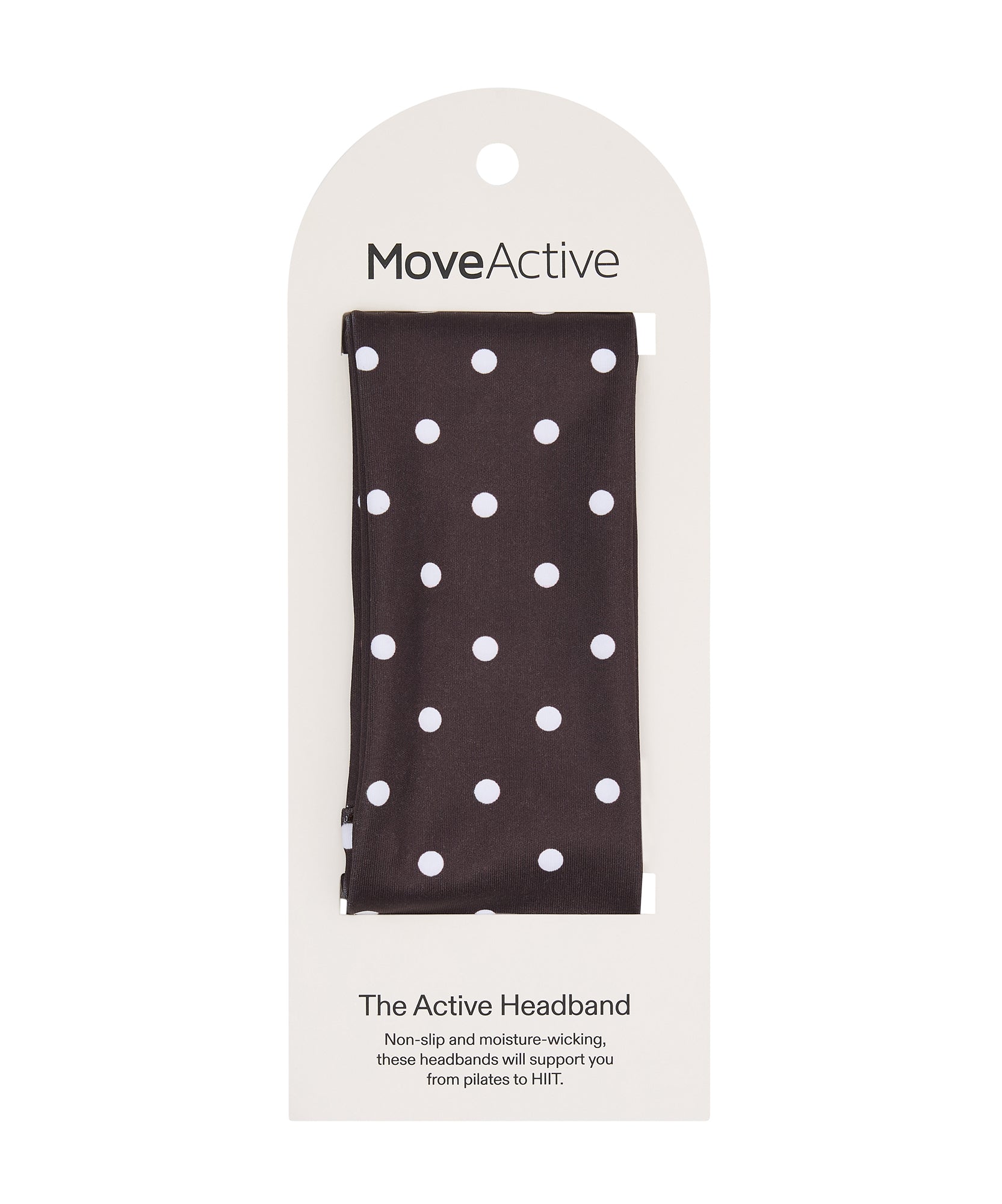 Soft Headband - Espresso Polka Dots