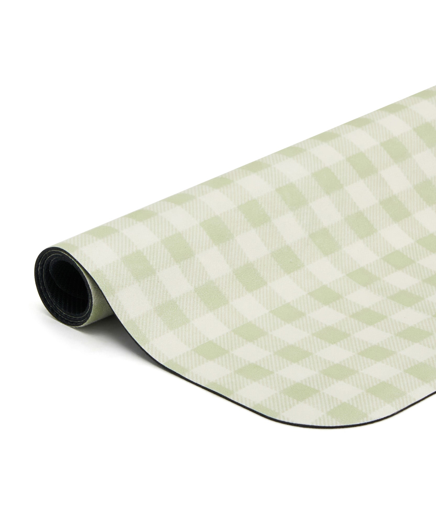 Microfibre Reformer Mat - Mint Gingham