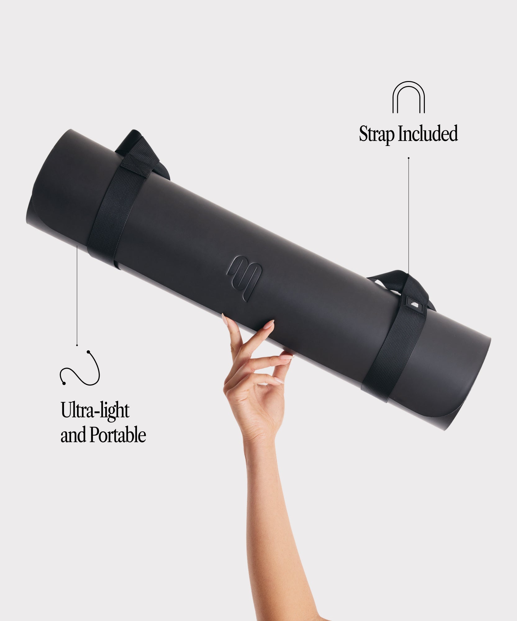 Lightweight Yoga Mat - Black