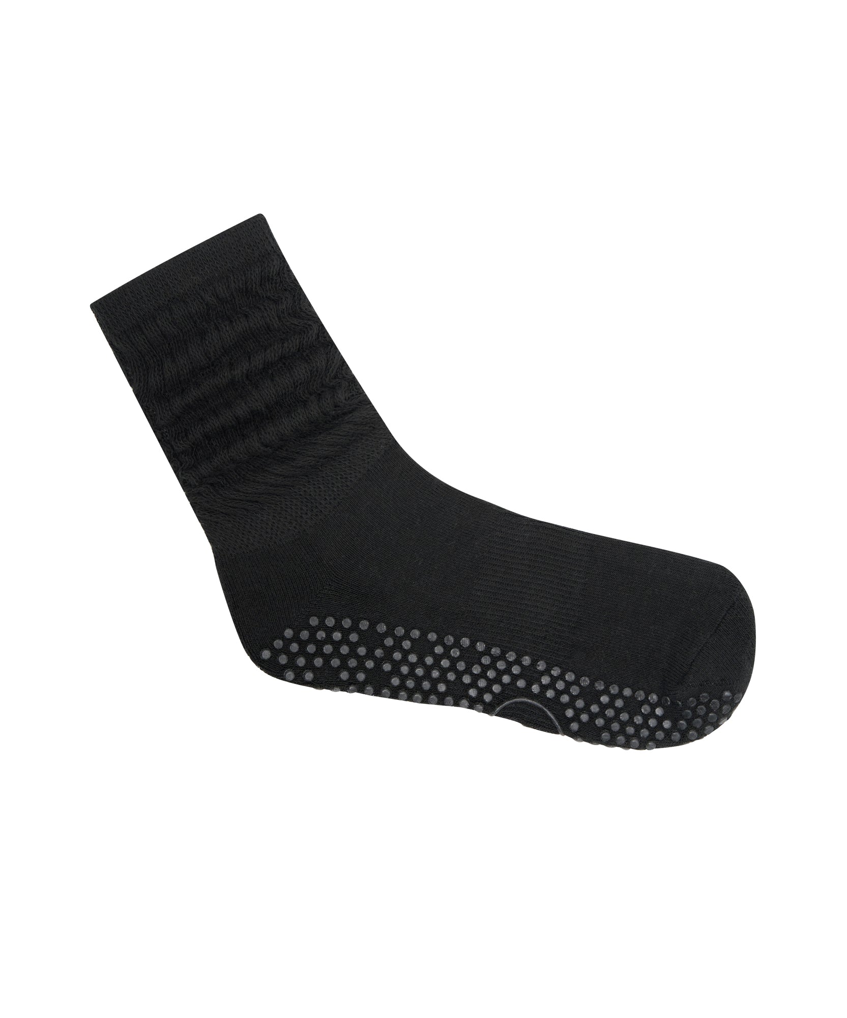 Scrunch Non Slip Grip Socks - Charcoal.