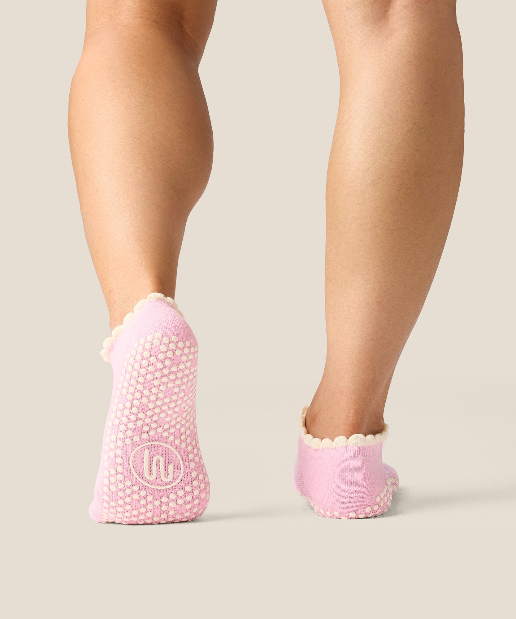 Low Rise Grip Socks - Candy Frill