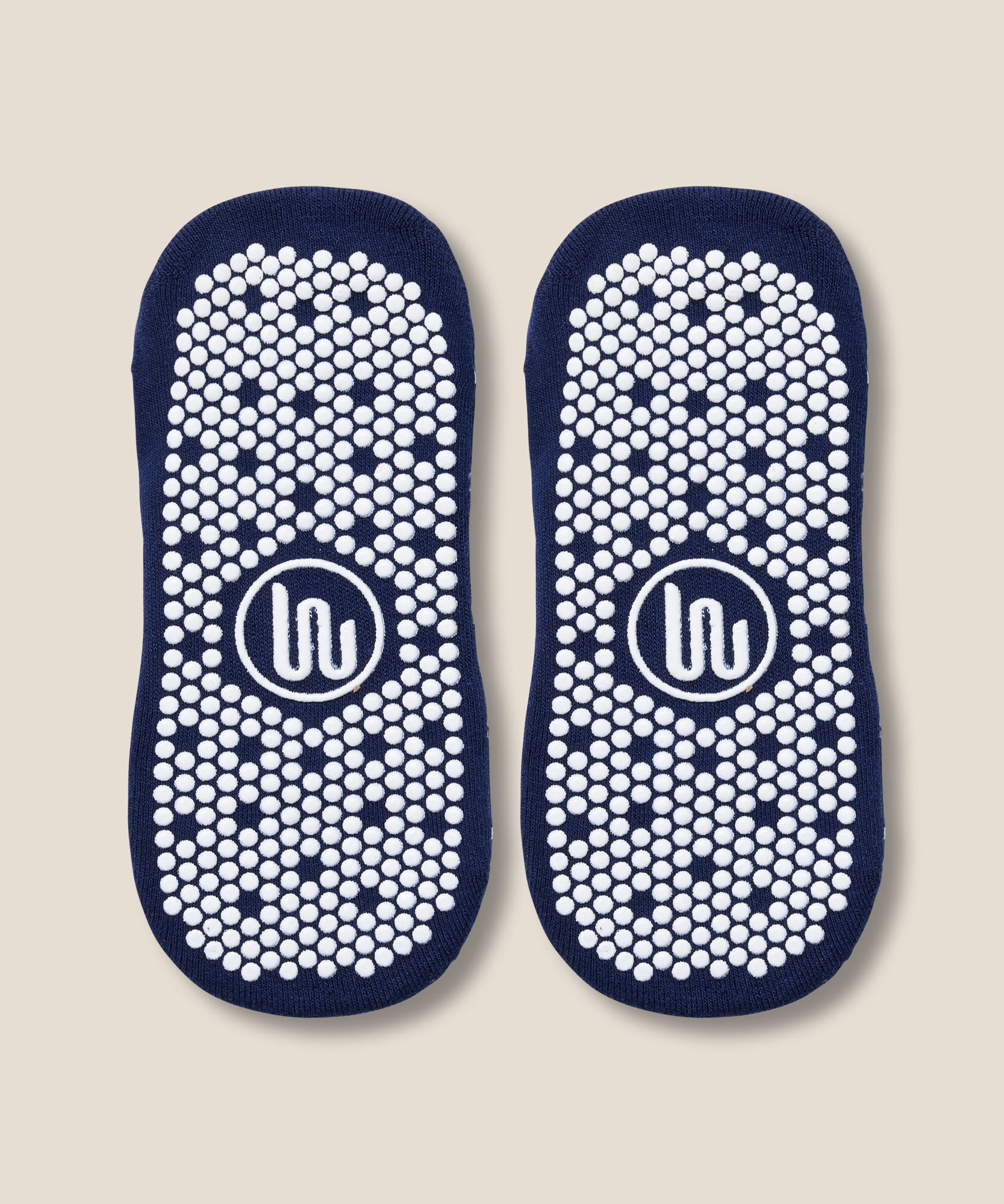 Low Rise Grip Socks - Argyle Navy