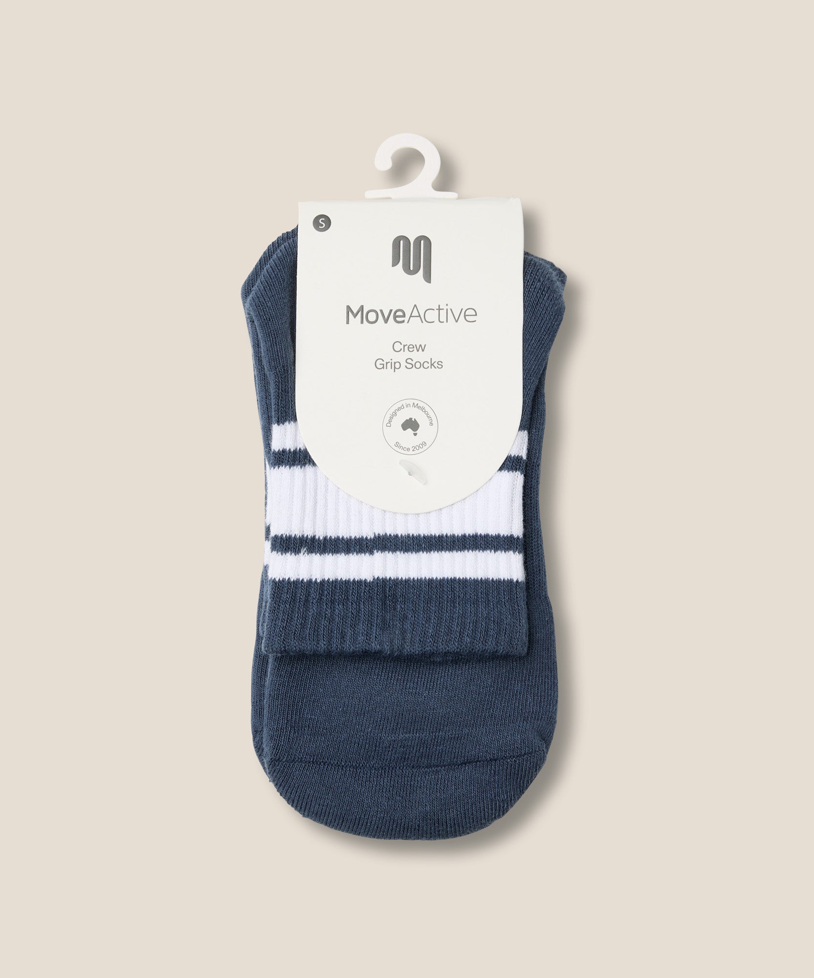 Crew Grip Socks - French Navy Stripe