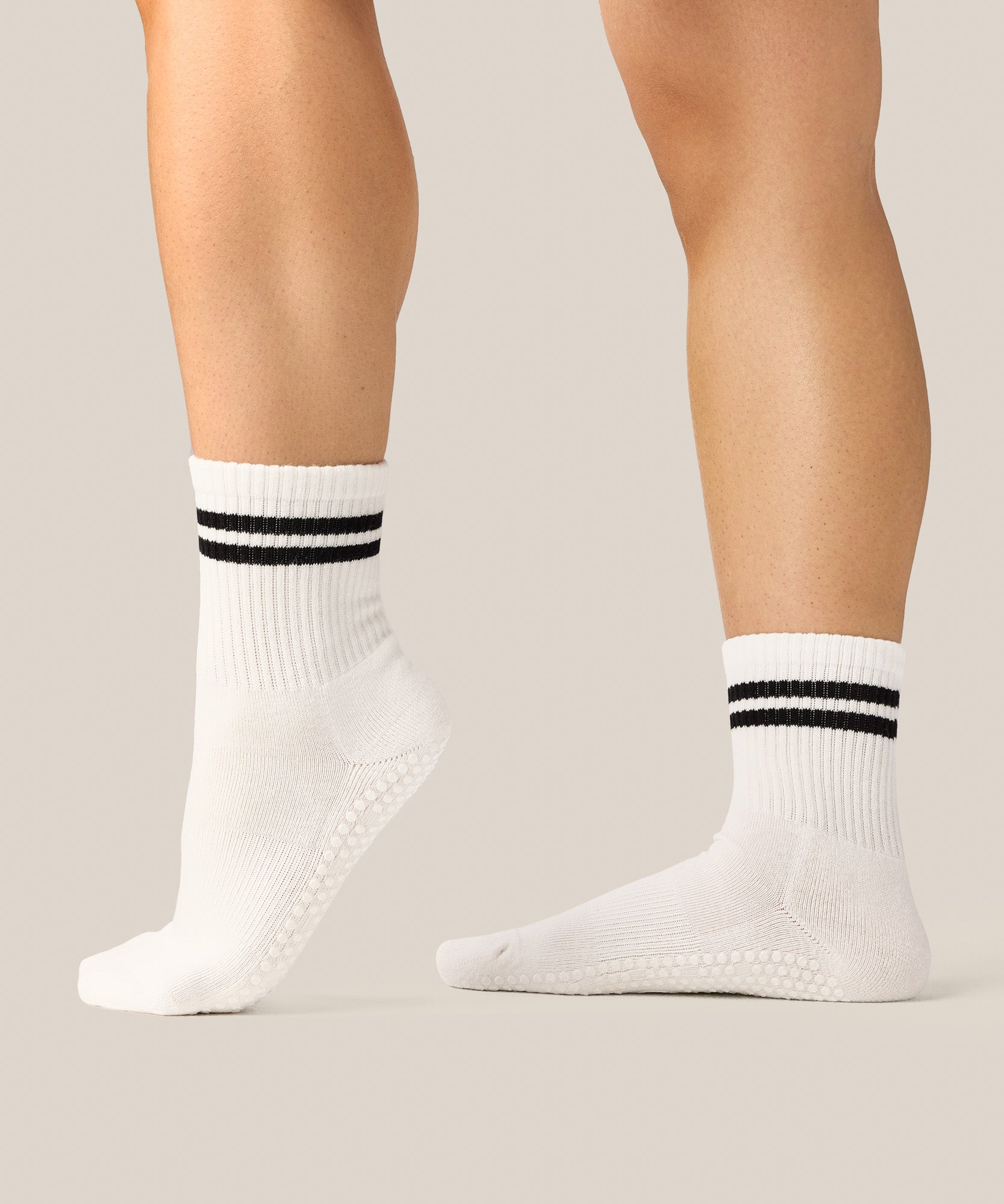 Crew Grip Socks - Sporty Stripe Ivory