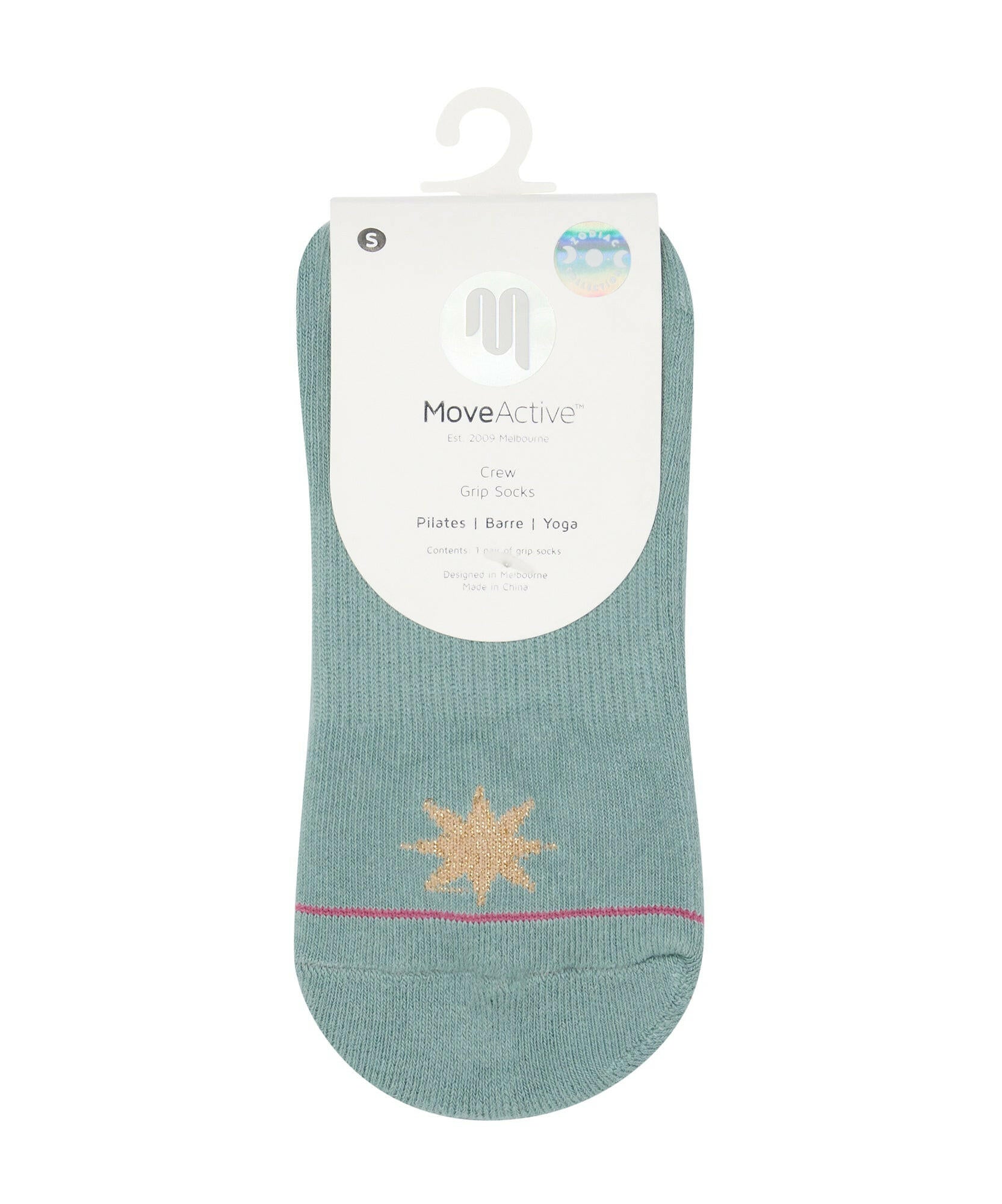 Crew Non Slip Grip Socks - Taurus.