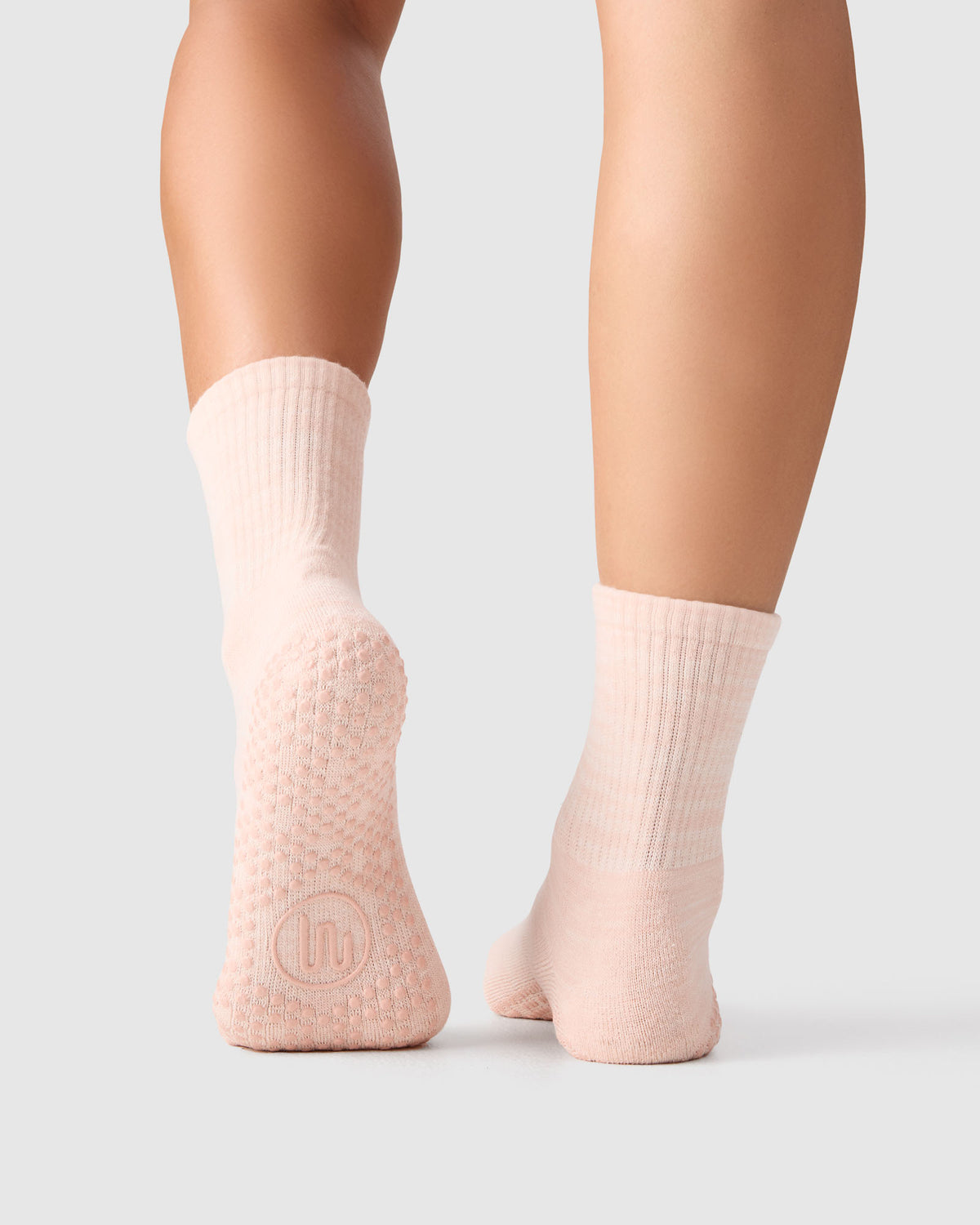 Crew Grip Sock - Soft Pink Marle