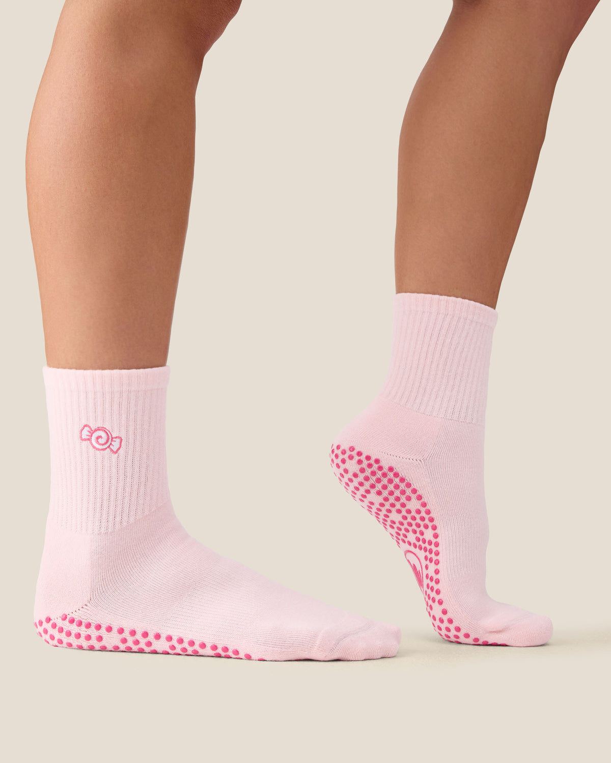 Crew Grip Socks - Sweetie Candy Pink