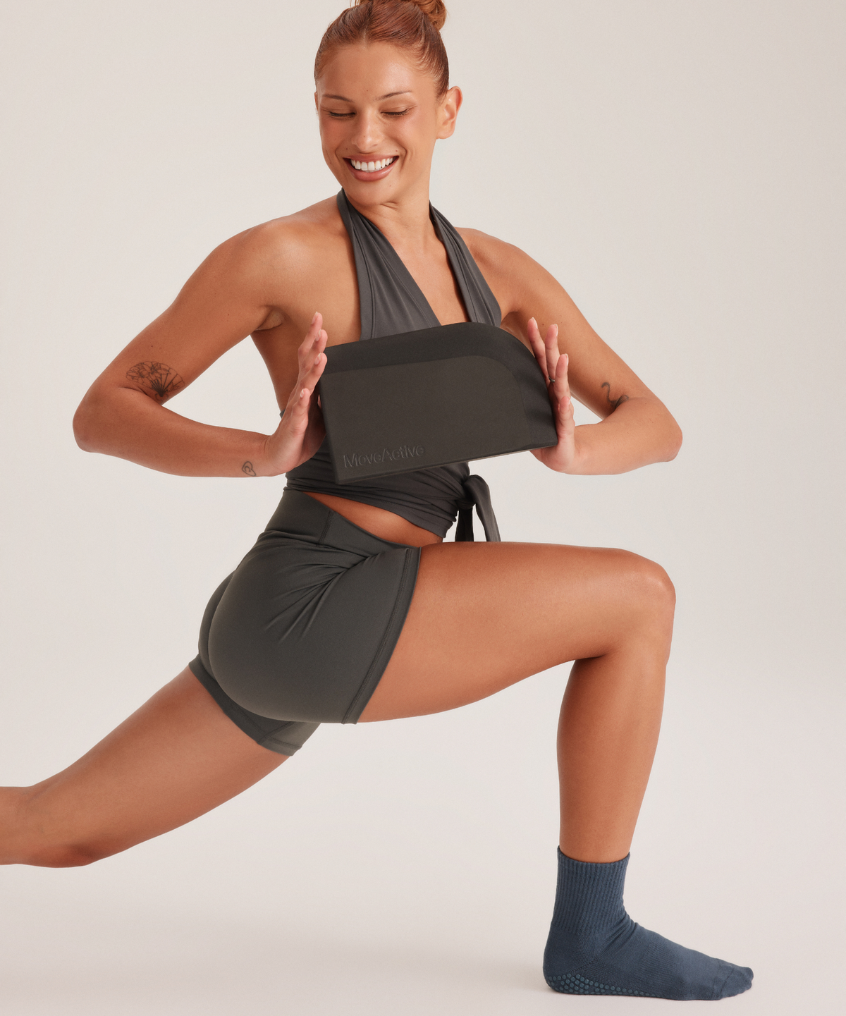Curved Yoga Block | Black | MoveActive