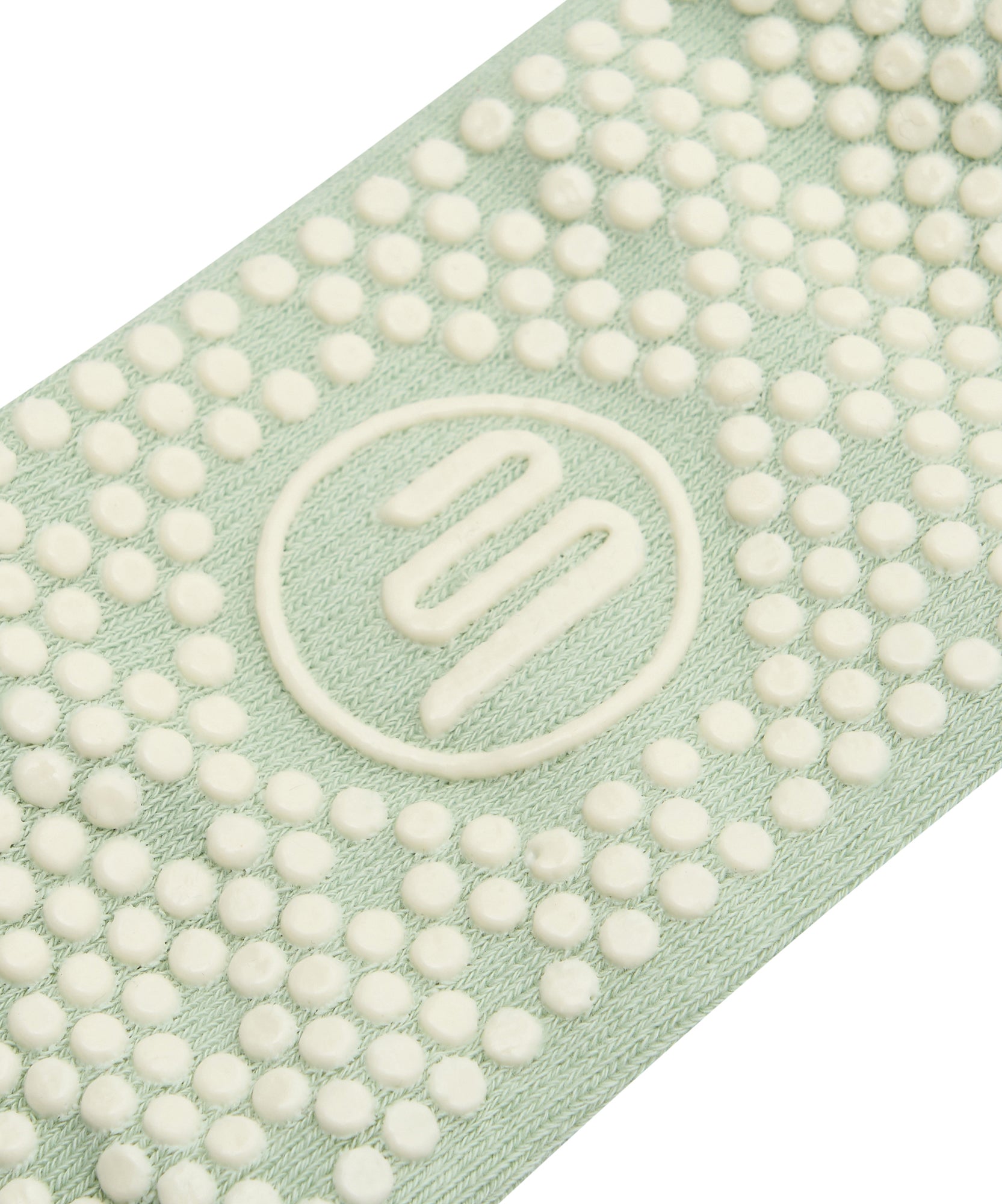 Low Crew Non Slip Grip Socks - Foundation Mint.