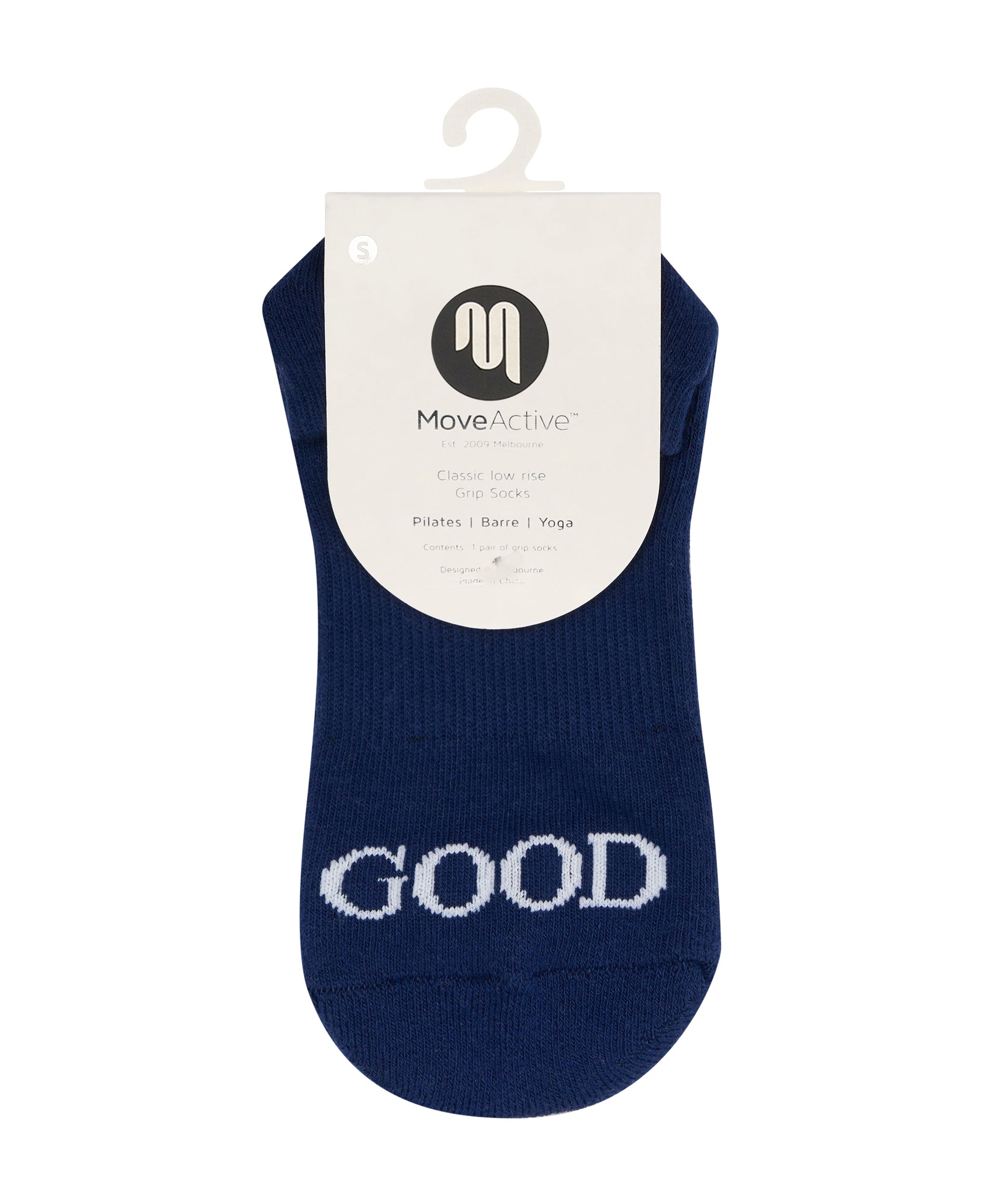 Classic Low Rise Grip Socks - Good Day Navy.