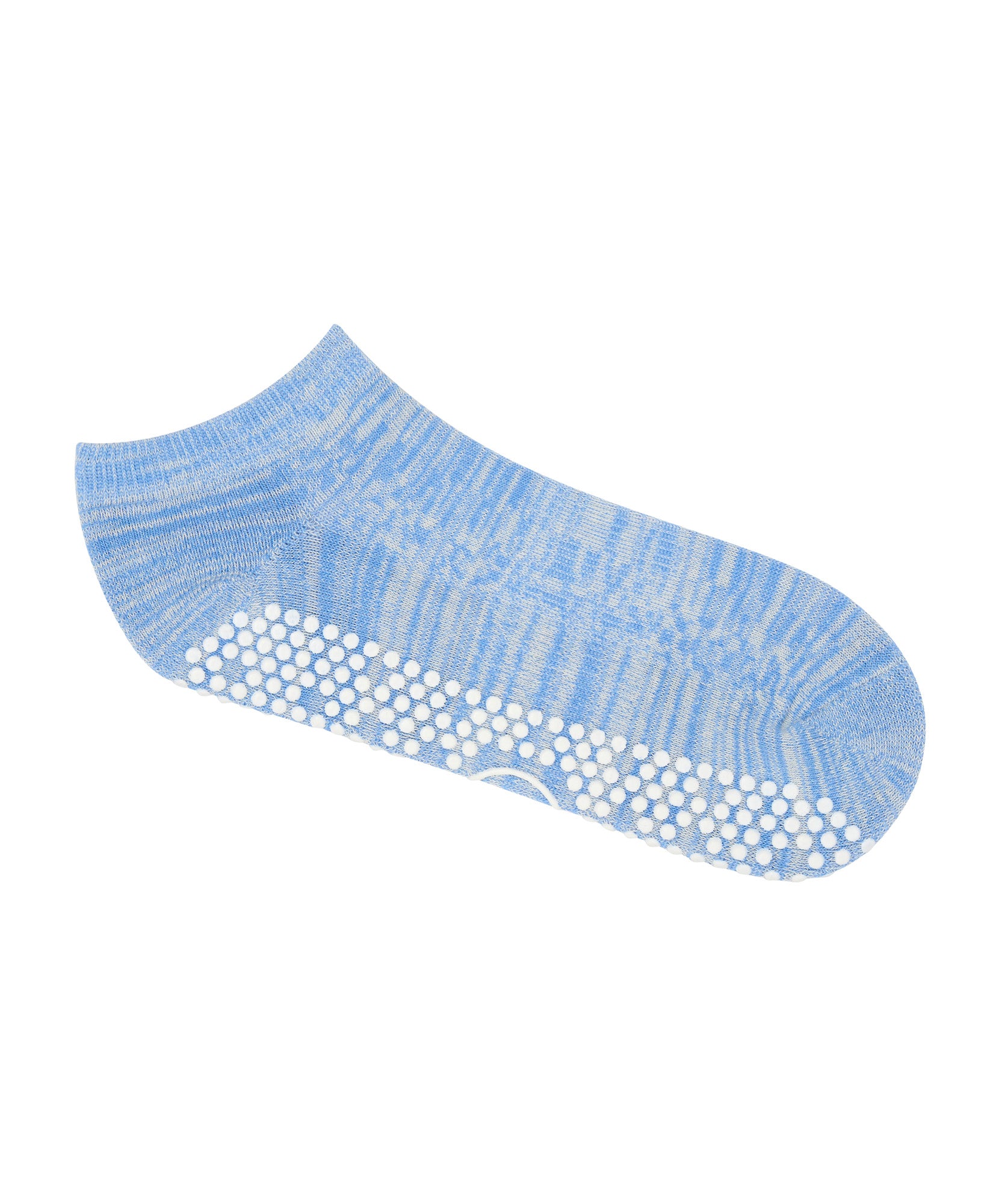 Classic Low Rise Grip Socks - Blue Heather.