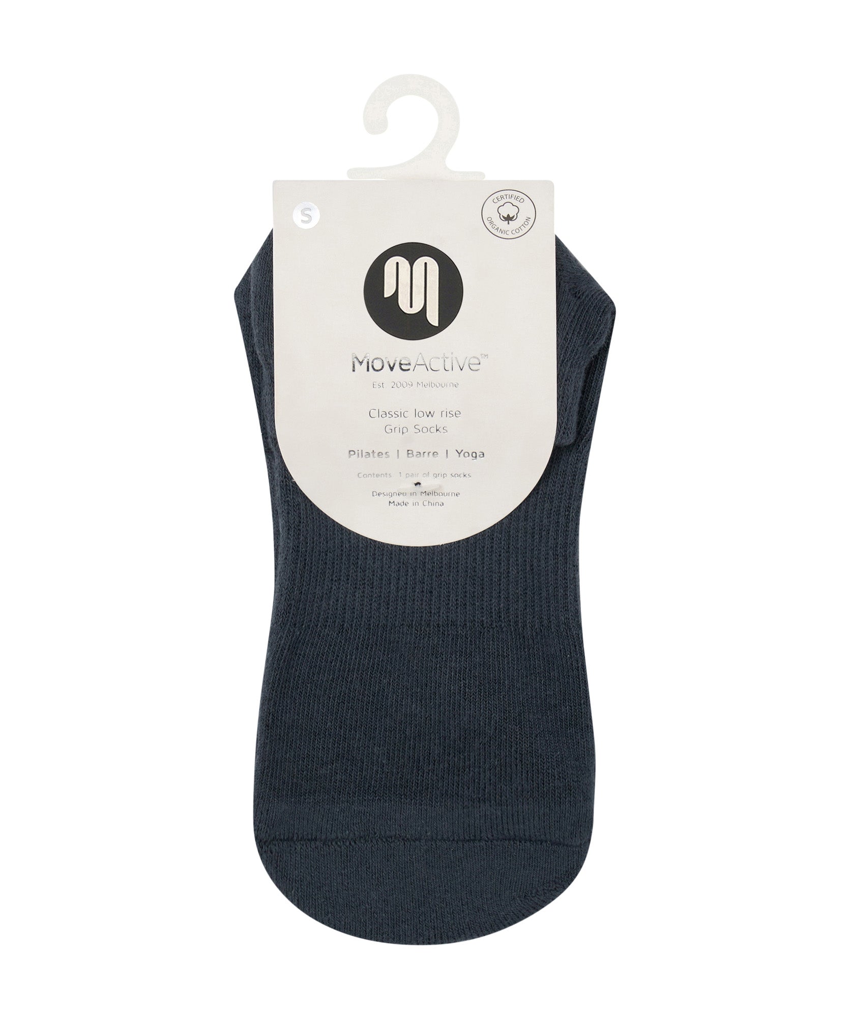 Classic Low Rise Grip Socks - Ink.