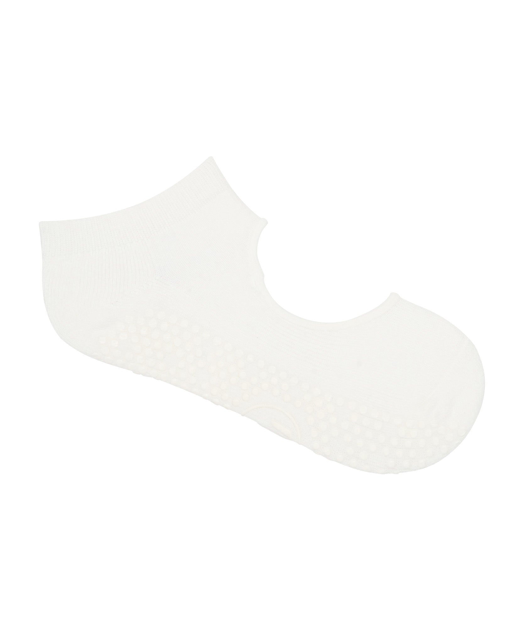 Slide On Non Slip Grip Socks - Ivory.