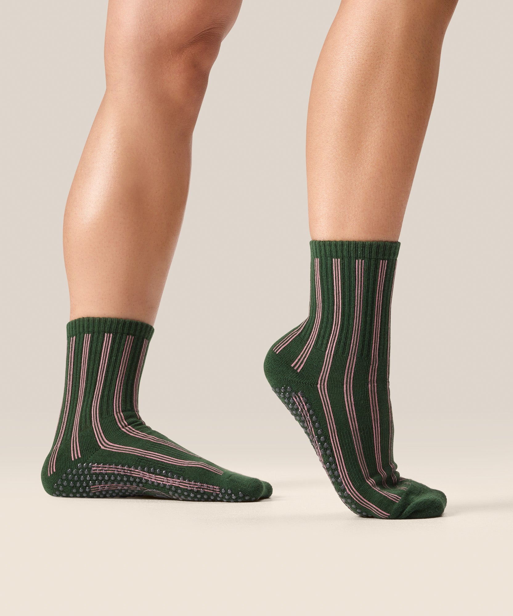 Crew Non Slip Grip Socks - Verde Carnival