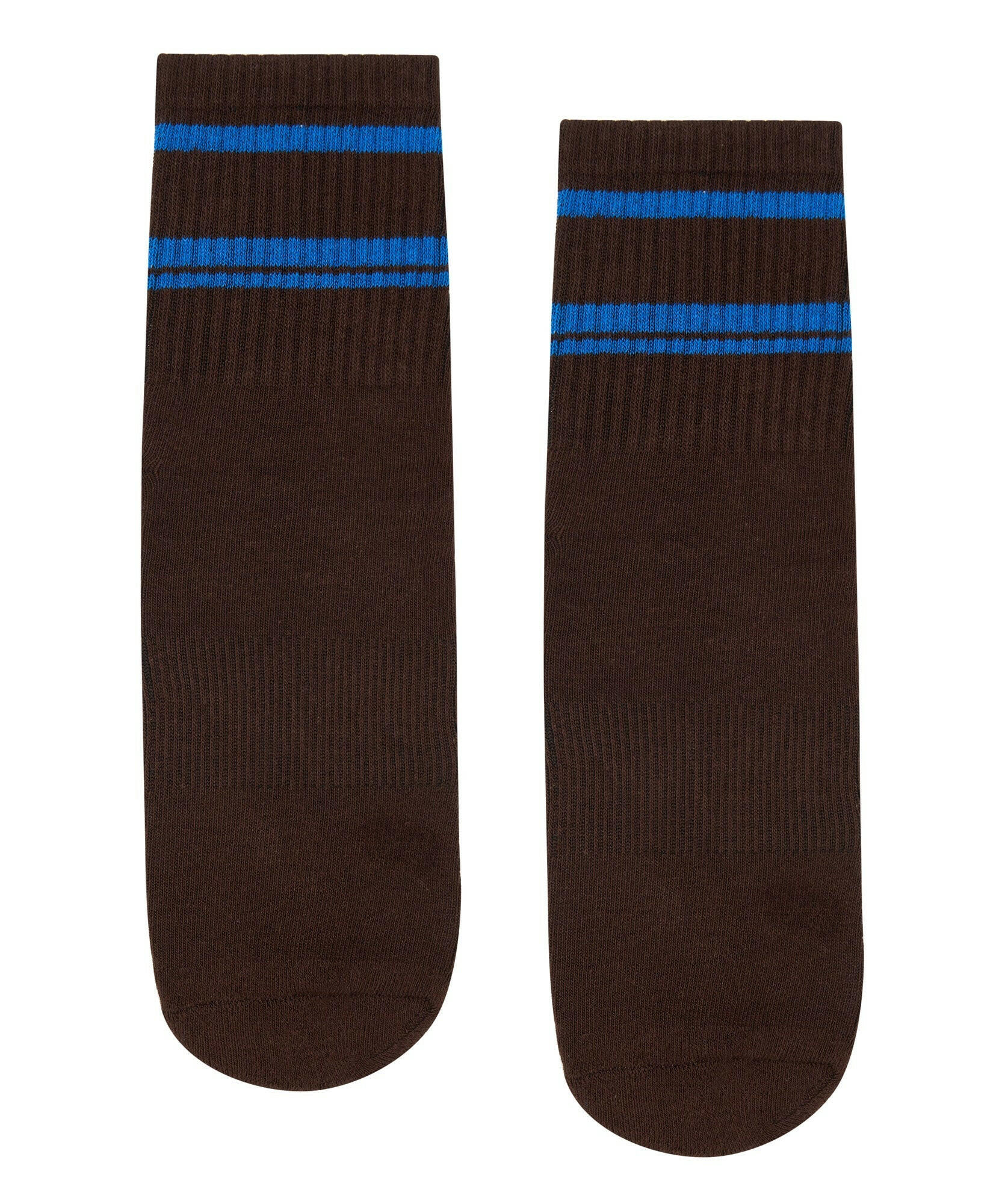 Crew Non Slip Grip Socks - Mocha Strokes.