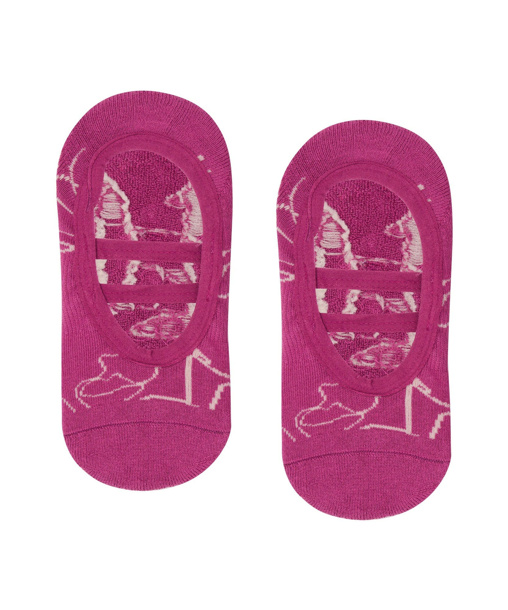 Ballet Non Slip Grip Socks - Orchid Abstract.