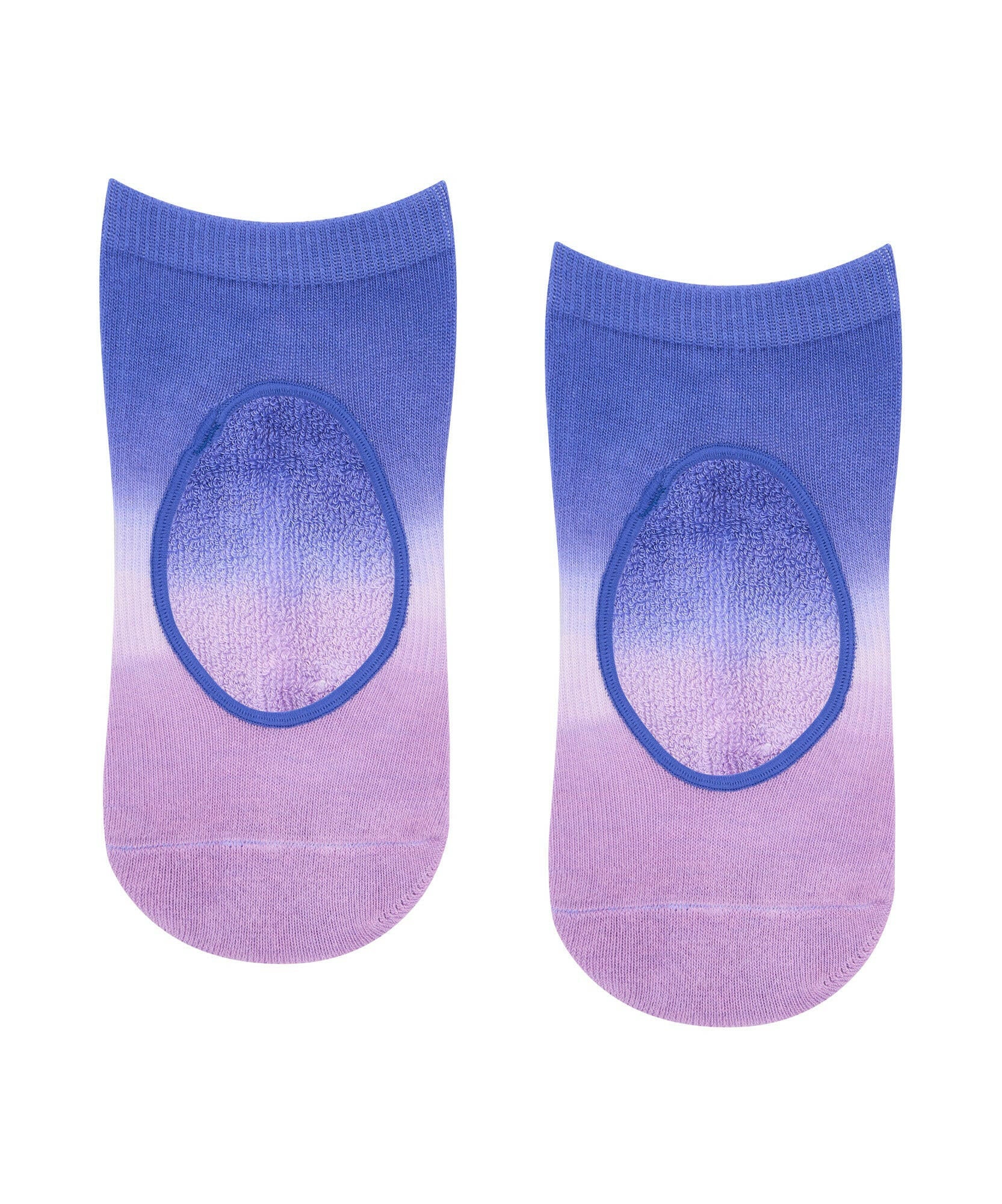 Slide On Non Slip Grip Socks - Orchid Impression.