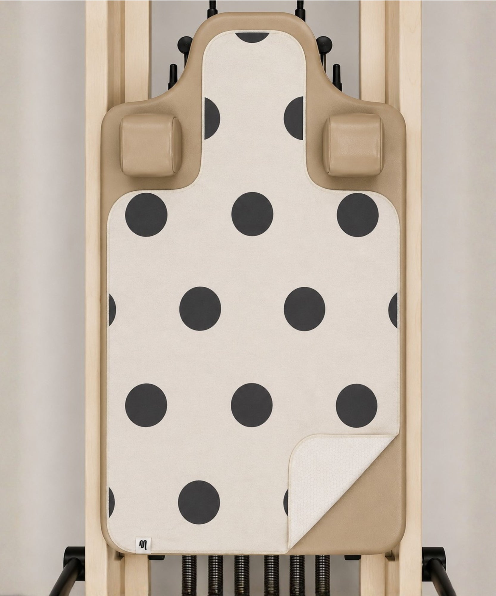 Reformer Grip Towel - Polka Dot Cream