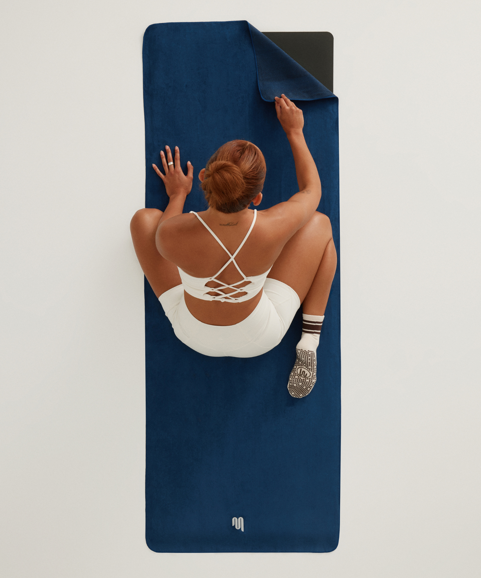 Mat Grip Towel - Navy Blue