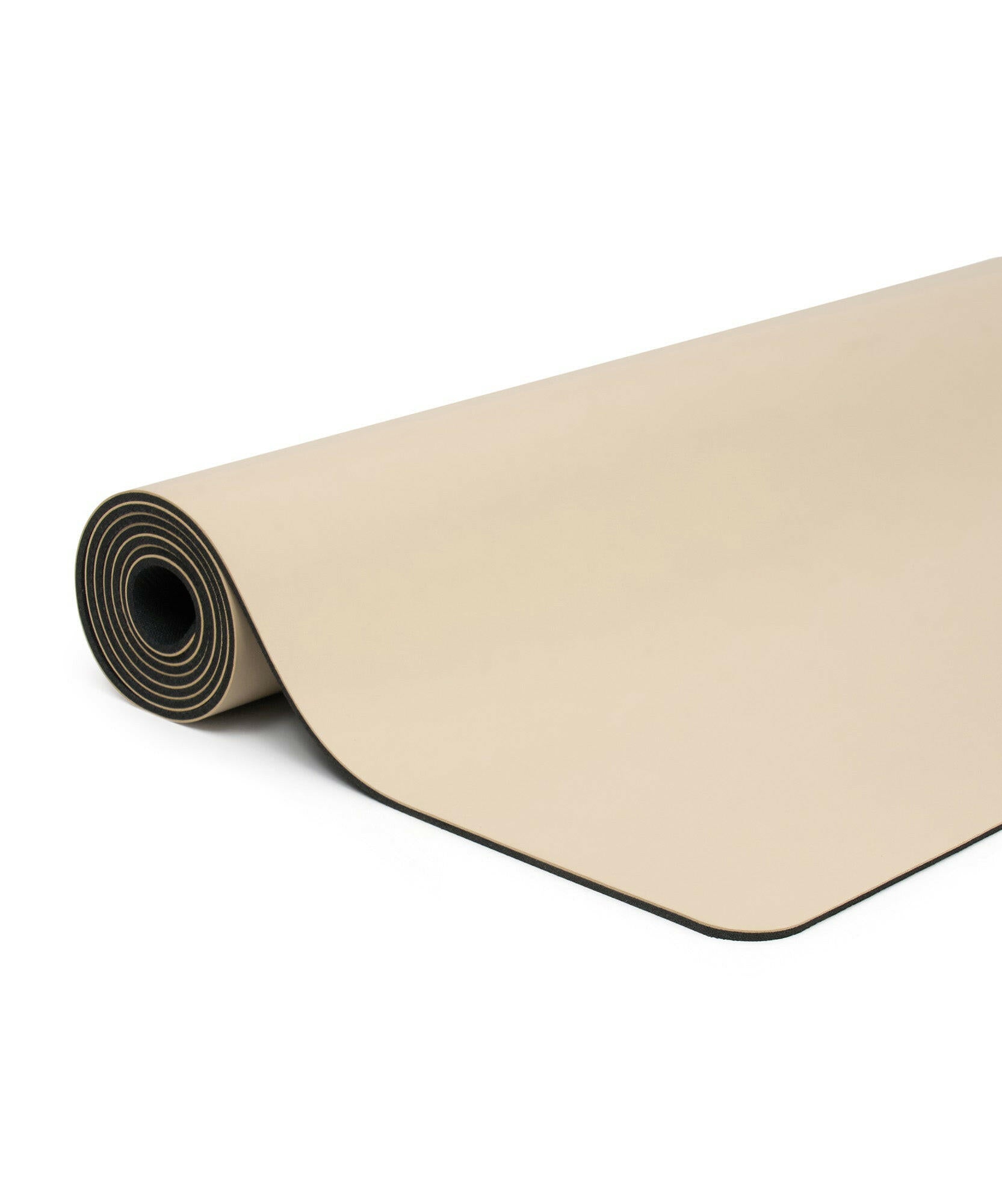 Vegan Leather Curved Studio Mat - Almond 6mm.