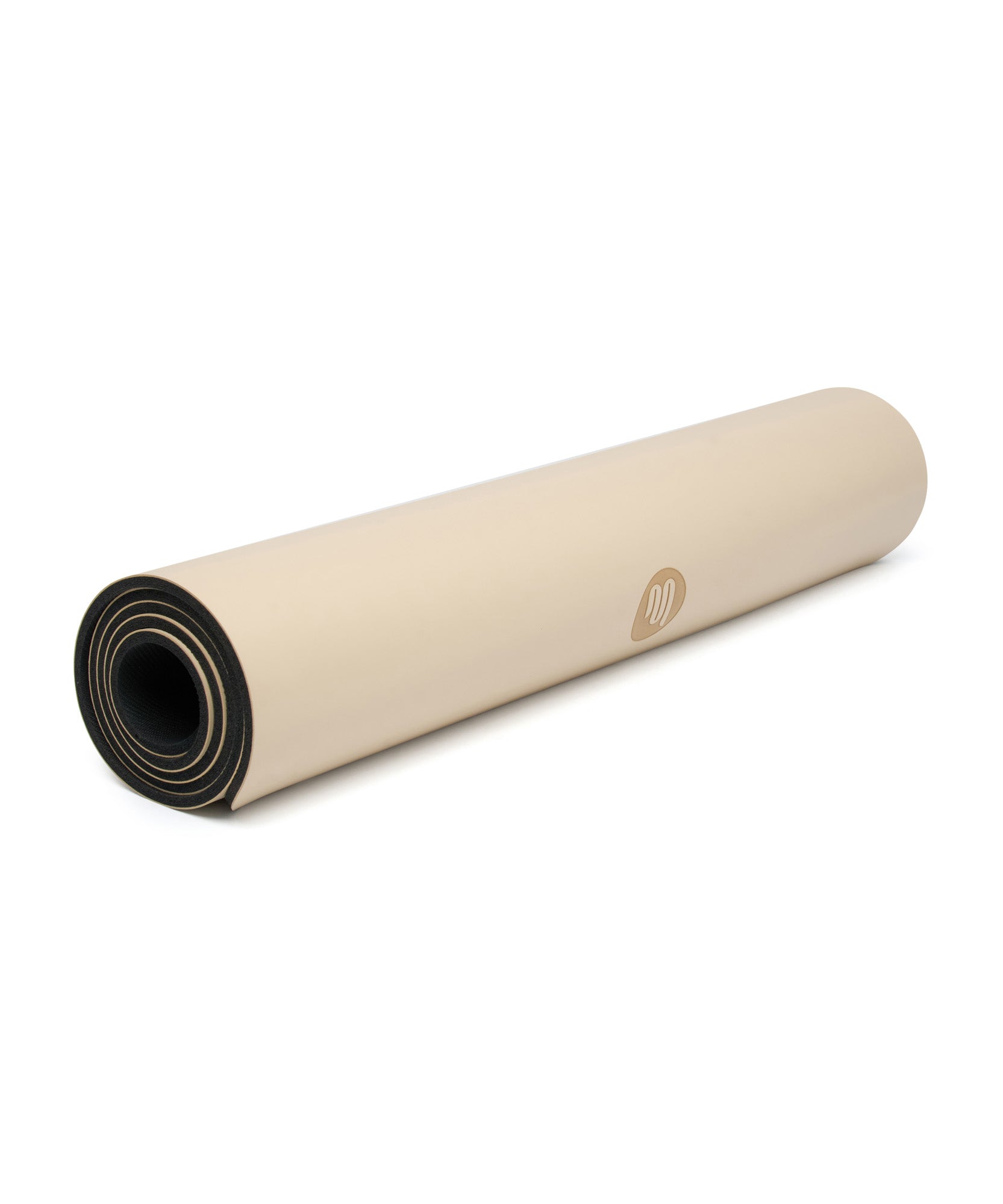 Vegan Leather Yoga Mat - Almond.