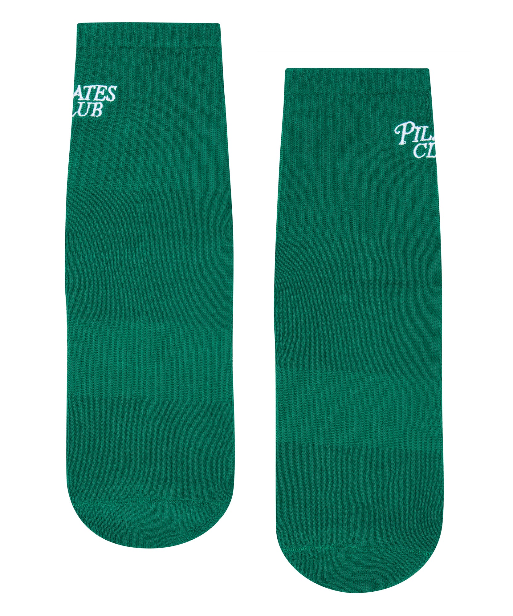 Crew Non Slip Grip Socks - Pilates Club Emerald