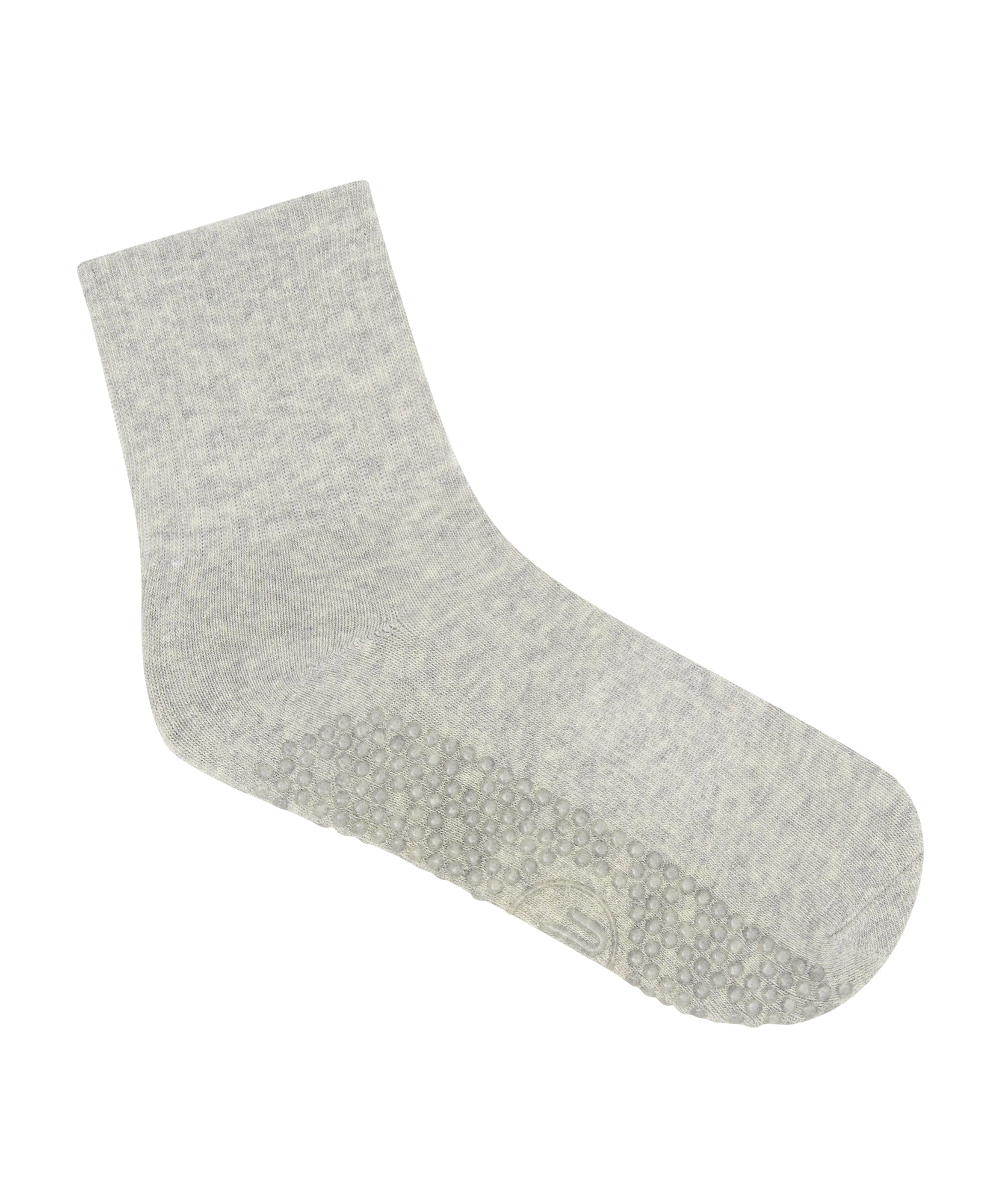 Crew Non Slip Grip Socks - Grey Marle