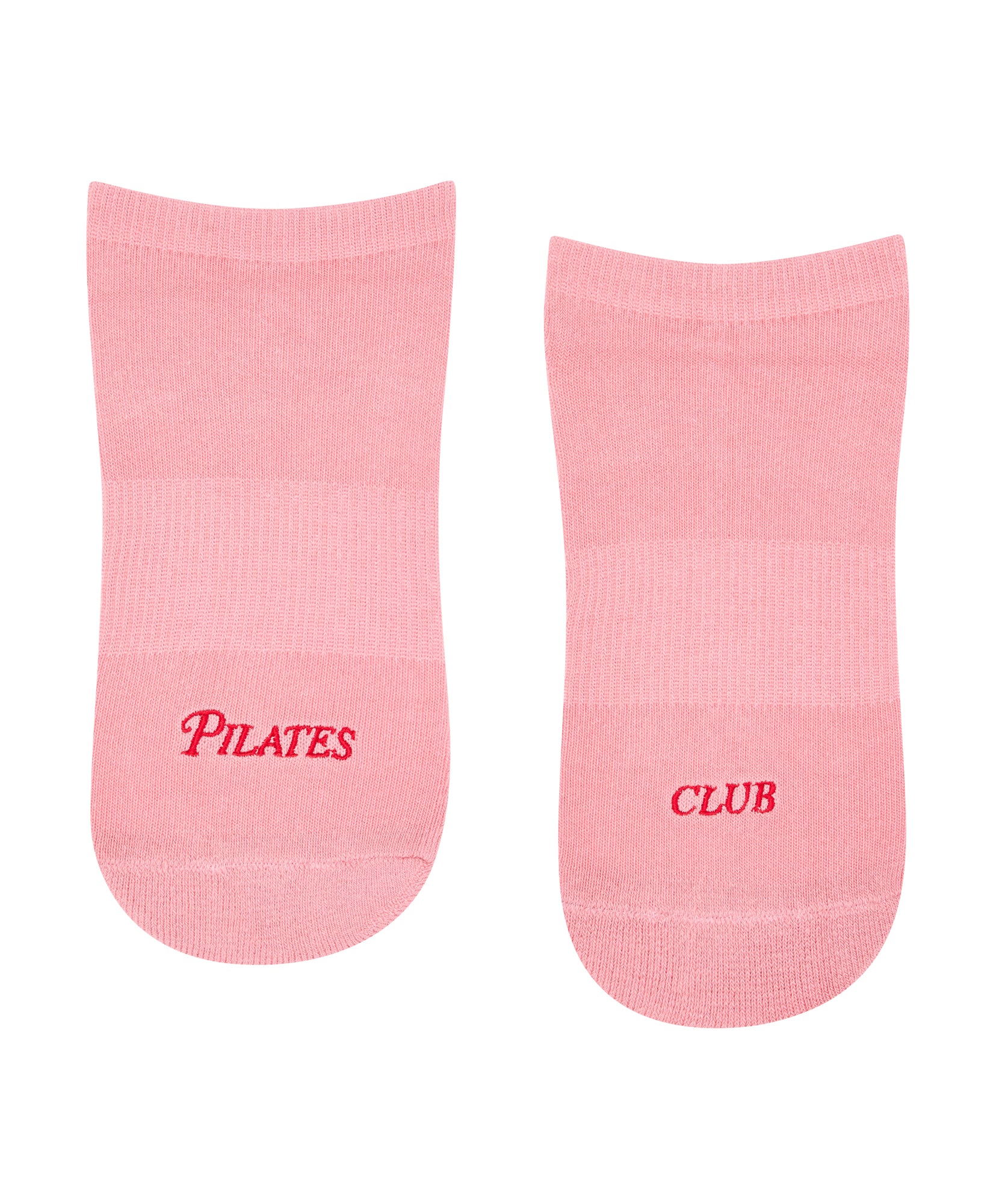 Classic Low Rise Grip Socks - Pilates Club Rose