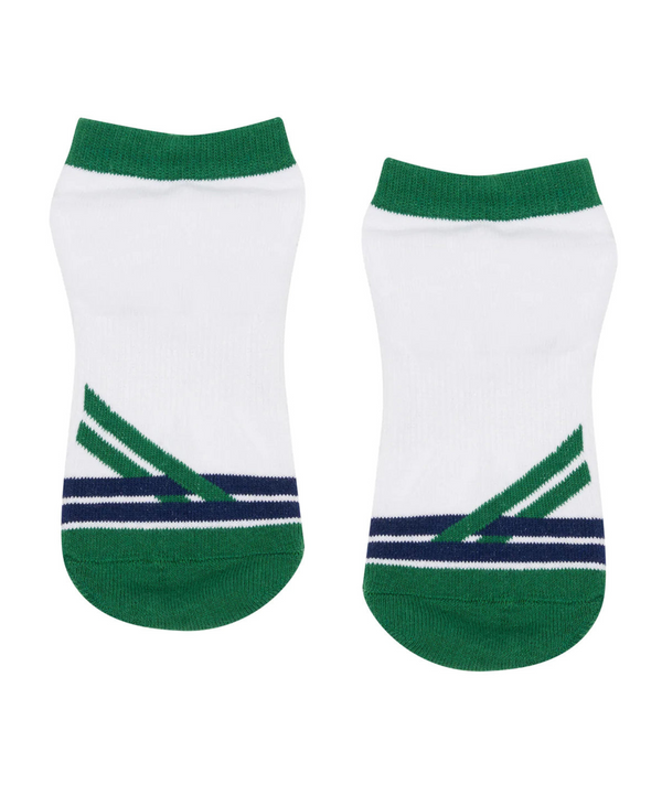Classic Low Rise Grip Socks - Preppy Volley Ace