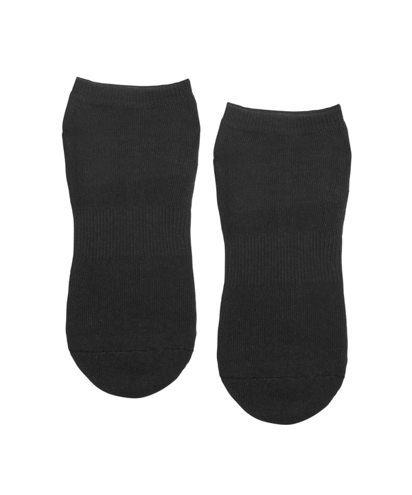 Classic Black low rise grip socks with a comfortable and secure fit