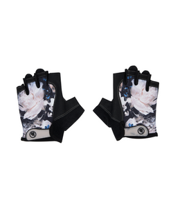 Pilates grip gloves in peony color, designed for non-slip support during workouts