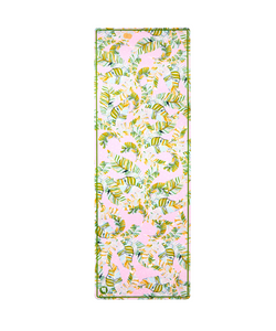 Luxe Eco Yoga Mat in Pink Leaf design by MoveActive X Jess Dodd