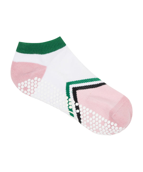 Classic Low Rise Grip Socks - Preppy Volley Point
