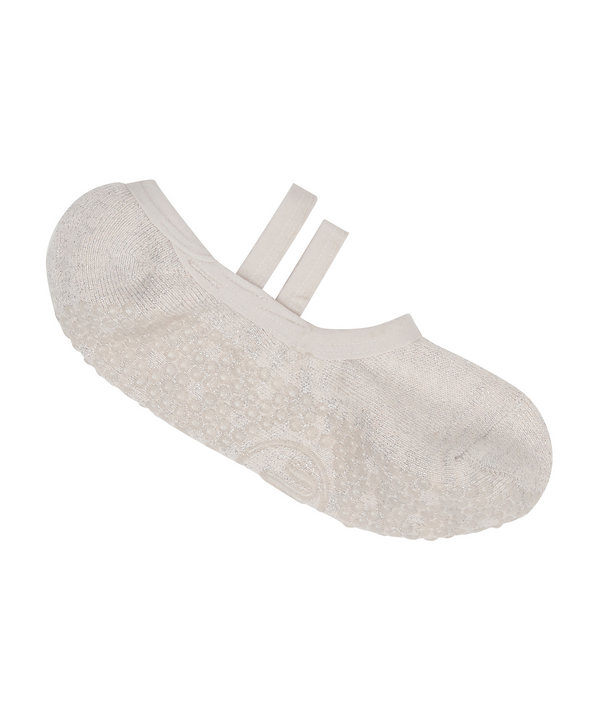 Ballet Non Slip Grip Socks - Shell Sparkle