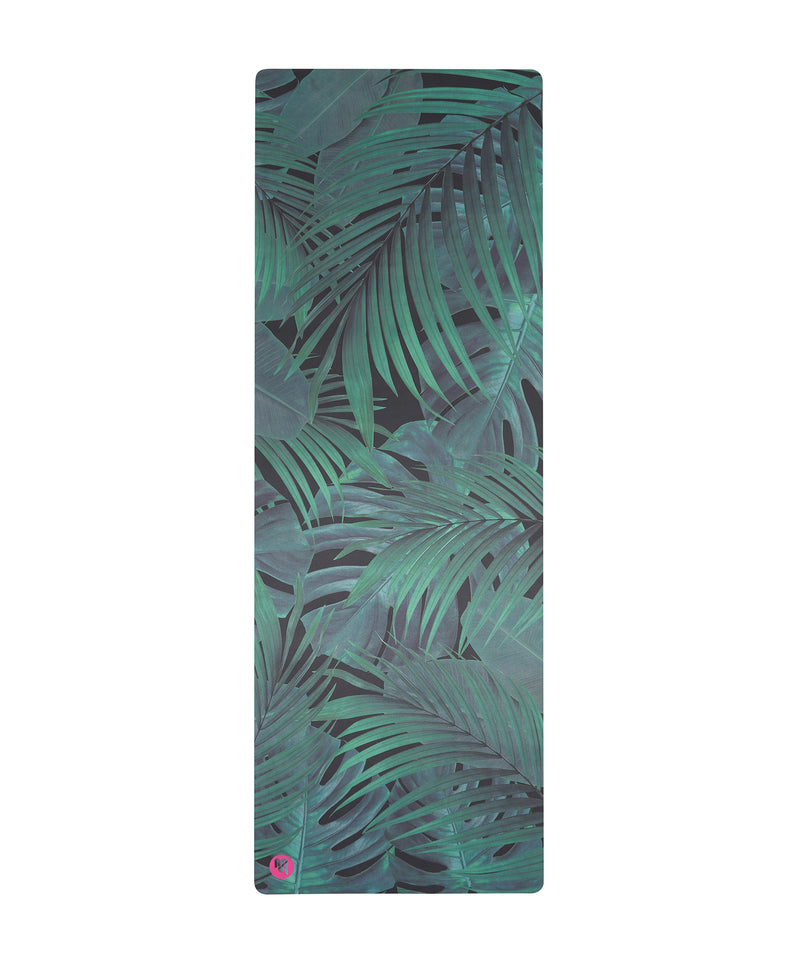 Luxe Recycled Yoga Mat - Jungle Fever in vibrant green and brown colors