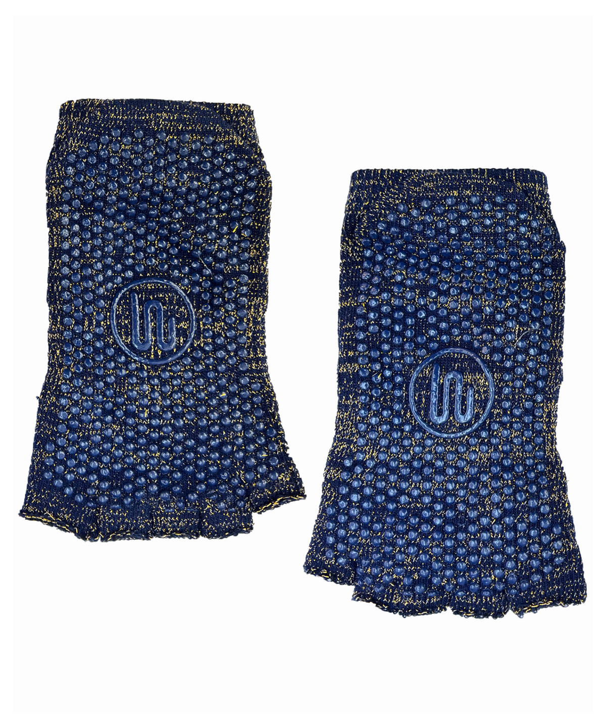 Toeless Grip Socks | Navy and Gold | MoveActive